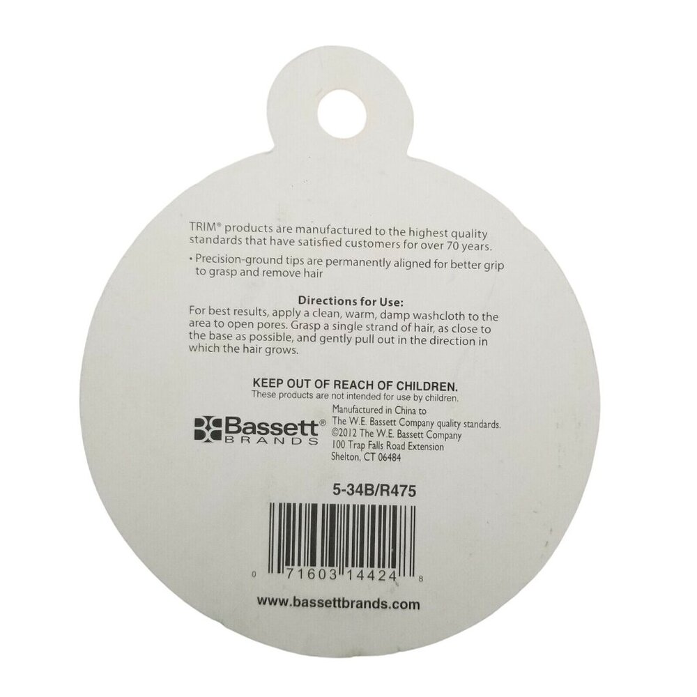 4X TRIM Mini Tweezers 2 Pair Precision-ground Slant and Point Tips - Better Grip - Picture 4 of 4